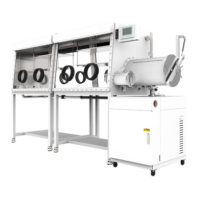 Utilisation en laboratoire GBP750S-4(1800) Système de régénération de la boîte à gants au gaz inerte avec 4 gants d'un côté