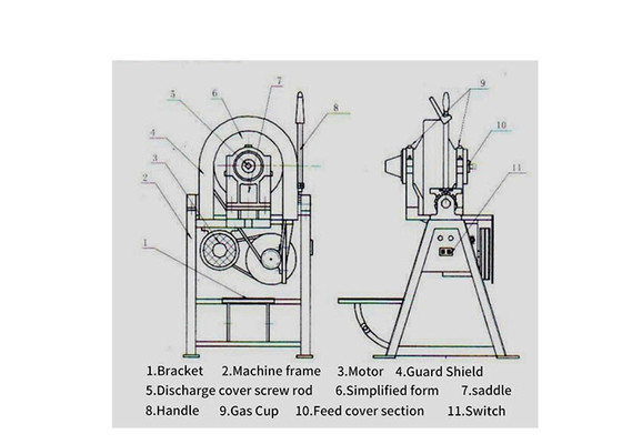 Usine de petit laboratoire moulin à billes conique XMQ150*50 avec 380V-50Hz tension et 0,75KW de puissance