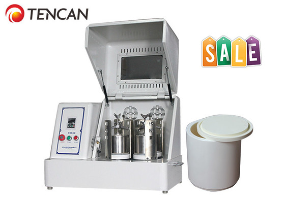 TENCAN 8L moulin à boules planétaires de qualité alimentaire - Système de broyage de poudre de thé à haut rendement avec des bocaux en acier inoxydable de 4 × 2000 ml, laboratoire/usage industriel