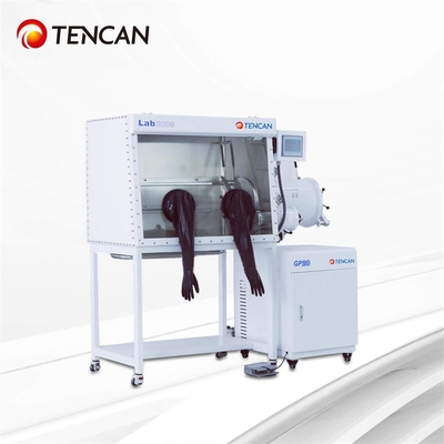 Boîte à gants de laboratoire TENCAN GBP750S-2 pour l'élimination de l'oxygène et de l'eau, 1200mm
