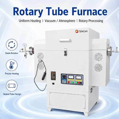 TENCAN TC-12NRT Haute température 1200C Fourniture tubulaire à vide de laboratoire MOSI2 élément chauffant de haute pureté de quartz/aluminium