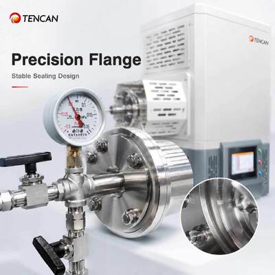 TENCAN TC-14ST 1400C four à Tube sous vide chauffage SiC Thermocouple de Type S four de frittage fendu de laboratoire de Tube d'alumine à haute température