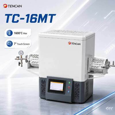 TENCAN MoSi2 chauffage 1600C four à tubes sous vide TC-16MT B Type Thermocouple four de laboratoire divisé 30 segments Programmable avancé