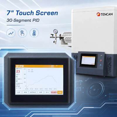 TENCAN MoSi2 chauffage 1600C four à tubes sous vide TC-16MT B Type Thermocouple four de laboratoire divisé 30 segments Programmable avancé
