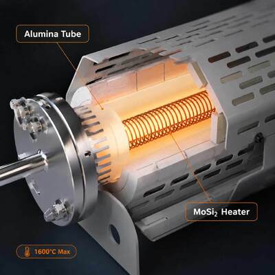 TENCAN MoSi2 chauffage 1600C four à tubes sous vide TC-16MT B Type Thermocouple four de laboratoire divisé 30 segments Programmable avancé