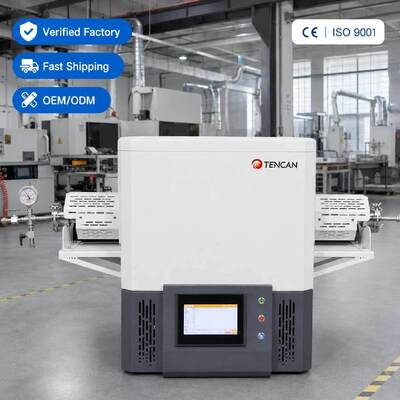 TENCAN MoSi2 chauffage 1600C four à tubes sous vide TC-16MT B Type Thermocouple four de laboratoire divisé 30 segments Programmable avancé