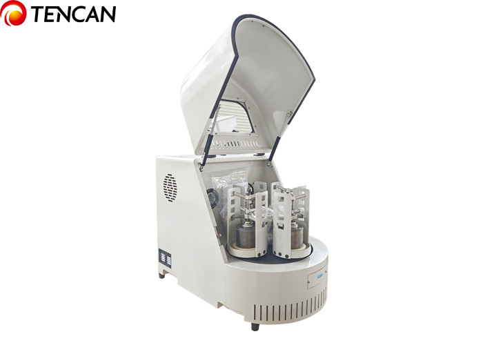 Fabricant de moulin à billes planétaire de laboratoire Broyeur en acier inoxydable 220V 50Hz 0,75KW Bouteille d'agate 90kg Poids