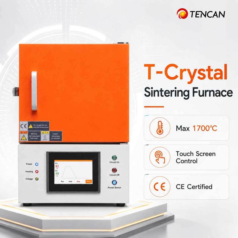 TENCAN CE certifié 1700°C four de frittage en zirconium dentaire avec chauffeur MoSi2 et écran tactile de 7 pouces pour la céramique dentaire