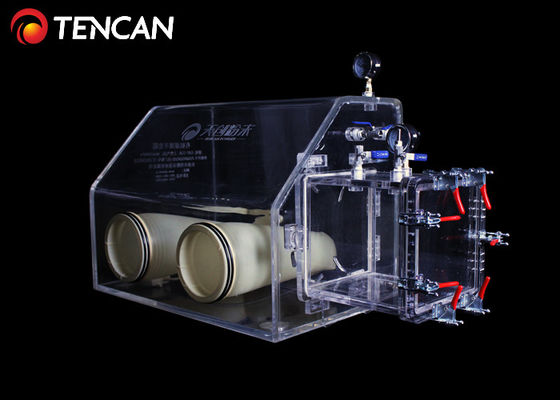 laboratoire 500mm acryliques chimiques de boîte à gants de l'atmosphère inerte d'épaisseur de 10mm