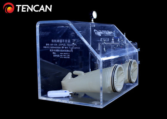 Clair commode de boîte à gants acrylique de l'opération 10mm pour le laboratoire de chimie